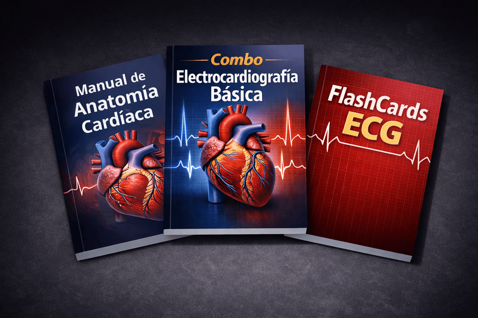 Combo ECG - Electrocardiografia basica, Anatomia cardiaca y Flashcards ECG
